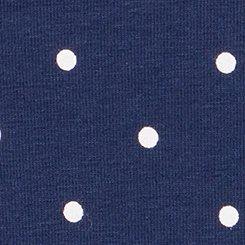 Plus Size Cotton Mid-Rise Lace Trim Boyshort Panty, CLASSIC DOT PEACOAT, swatch