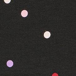 Cotton Mid-Rise Lace Trim Boyshort Panty, SWEETHEART DOT SMALL BLACK, swatch