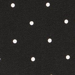 Cotton Mid-Rise Lace Trim Boyshort Panty, SYDNEY DOTS BLACK, swatch