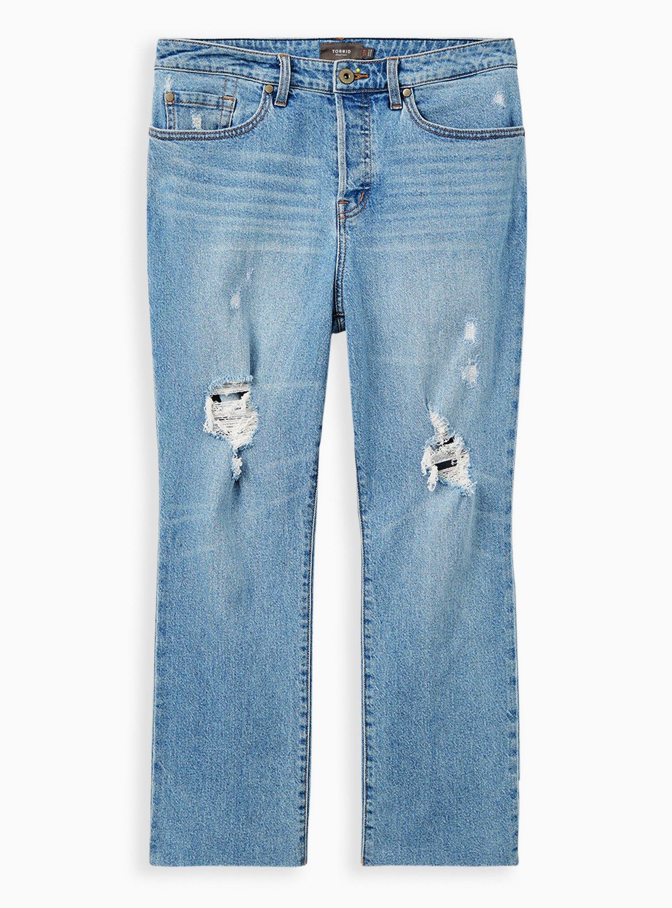 Stovepipe Straight Classic Denim High-Rise Jean, ON THE ROCKS, hi-res