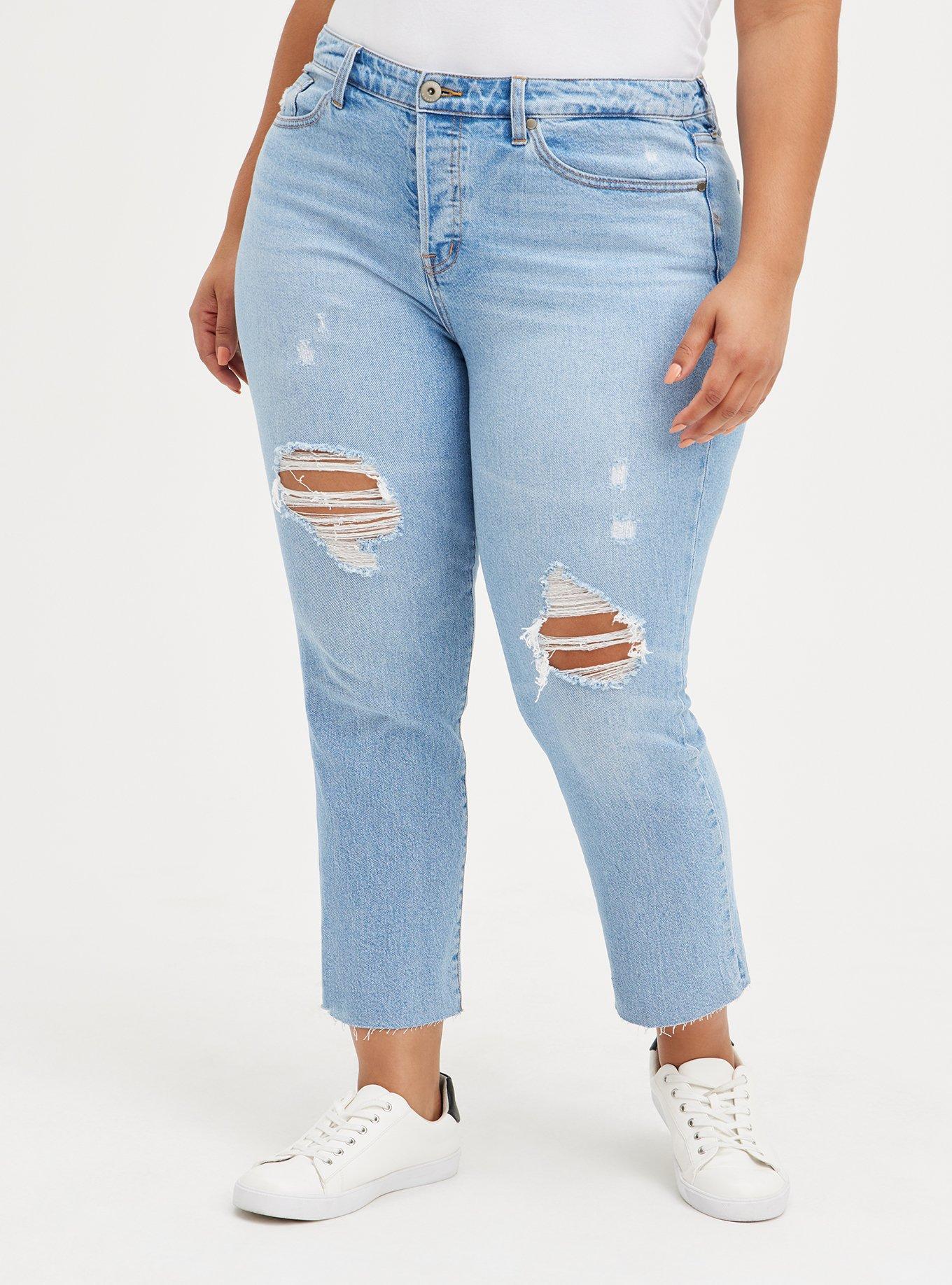 Stovepipe Straight Classic Denim High-Rise Jean, ON THE ROCKS, hi-res