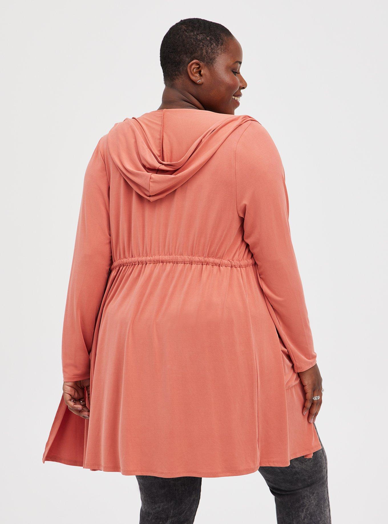 Hooded Anorak - Cupro Rusty Brown, BROWN, alternate