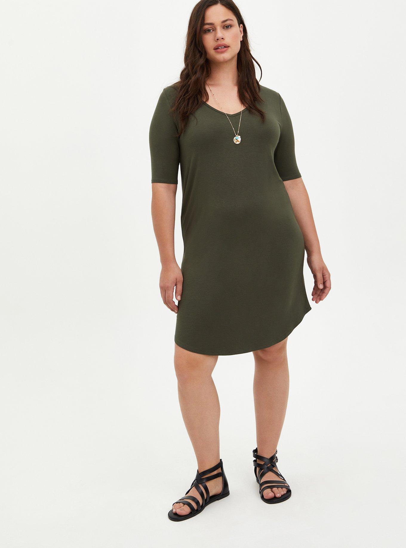 torrid, Dresses, Torrid Plus Size Mini Super Soft Knits Tee Shirt Dress