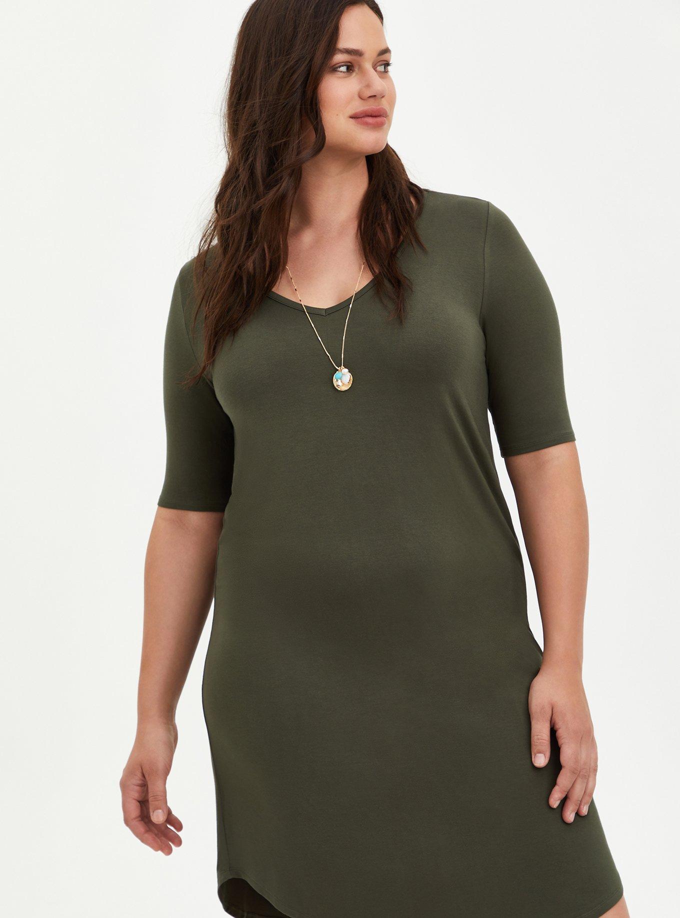 Plus Size Mini Super Soft Tee Shirt Dress Torrid