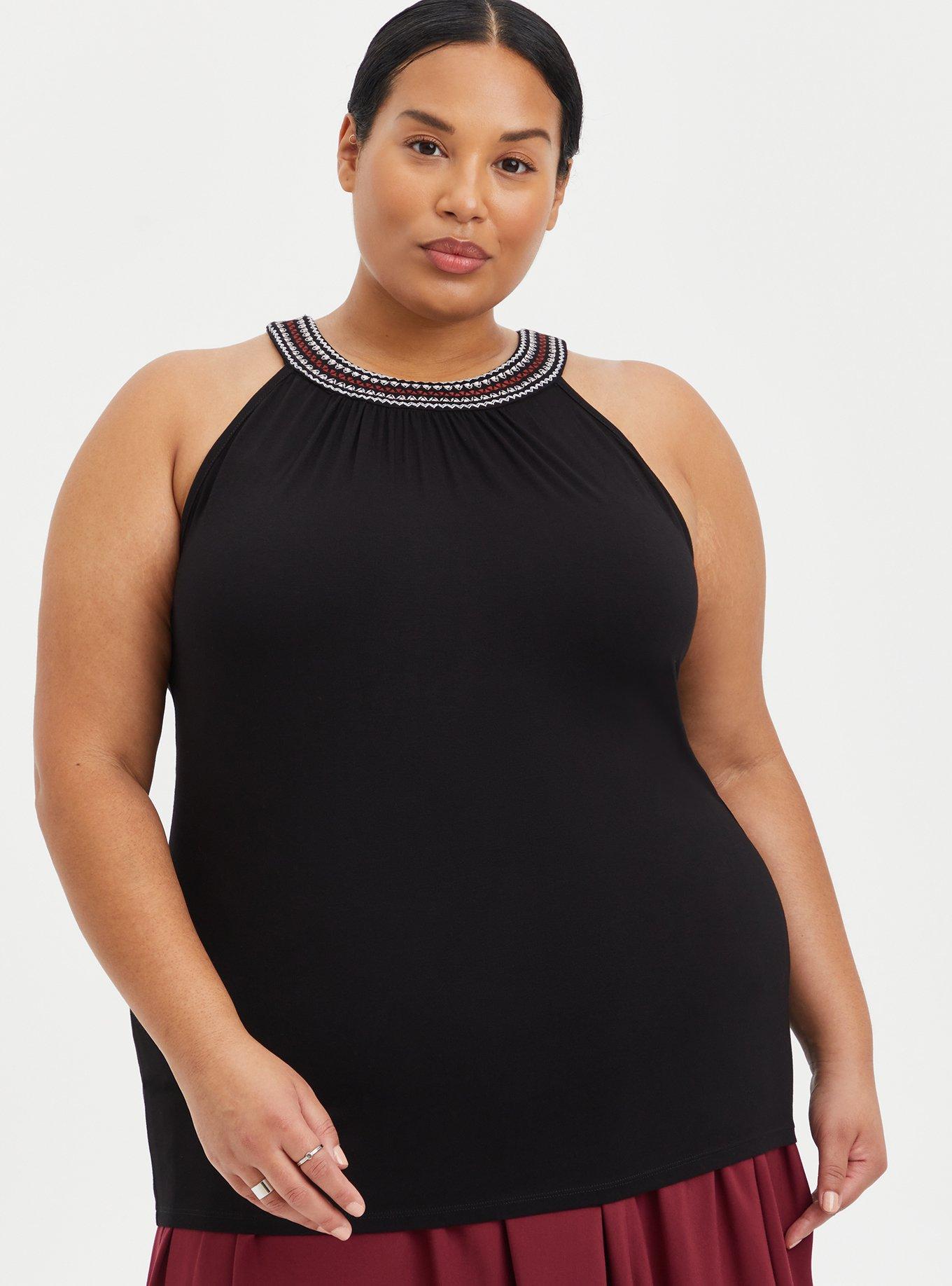 Plus Size - Goddess Tank - Super Soft Black - Torrid