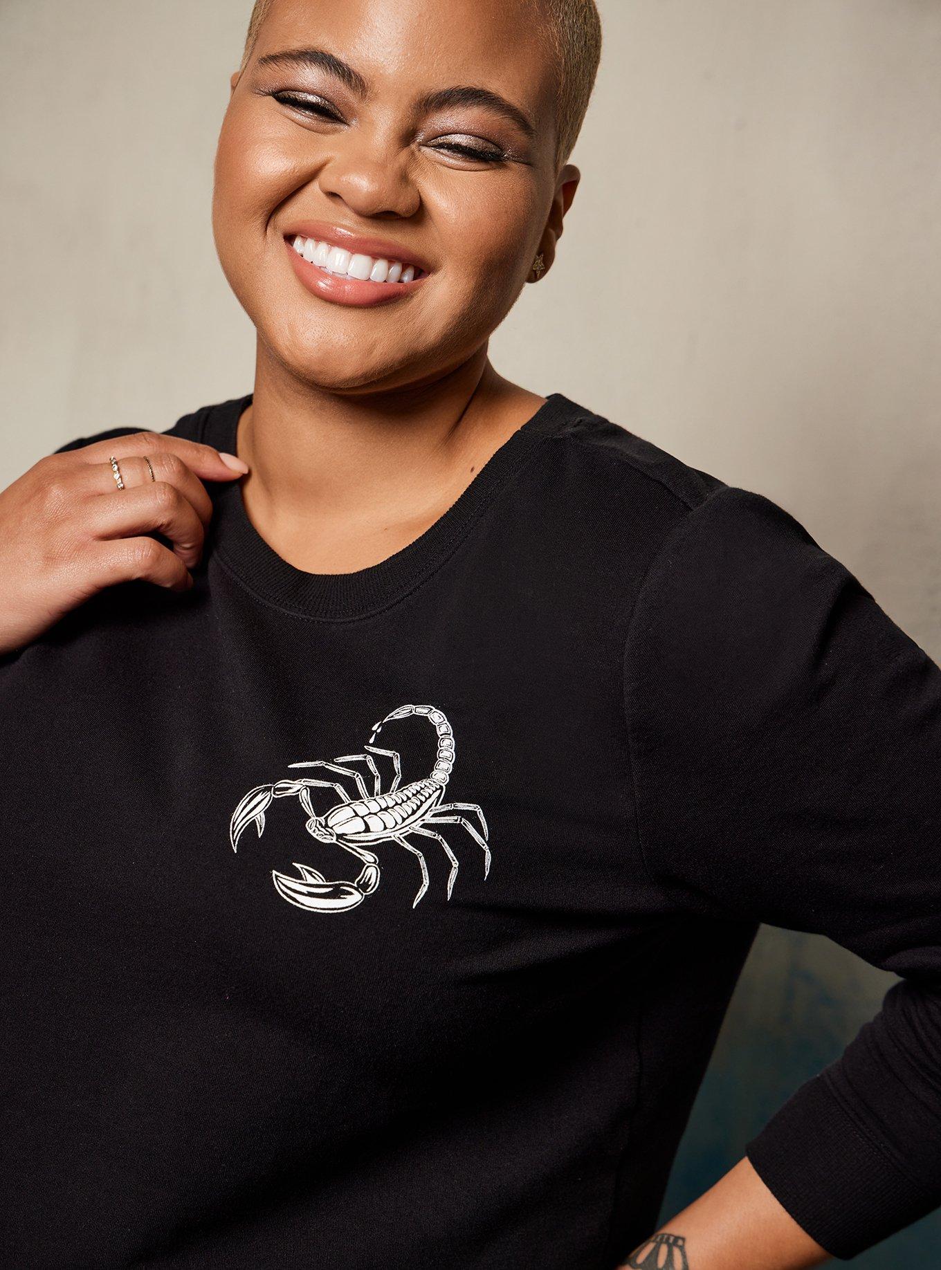 Plus Size Sweatshirt - LoveSick Cute But Deadly Black, DEEP BLACK, alternate