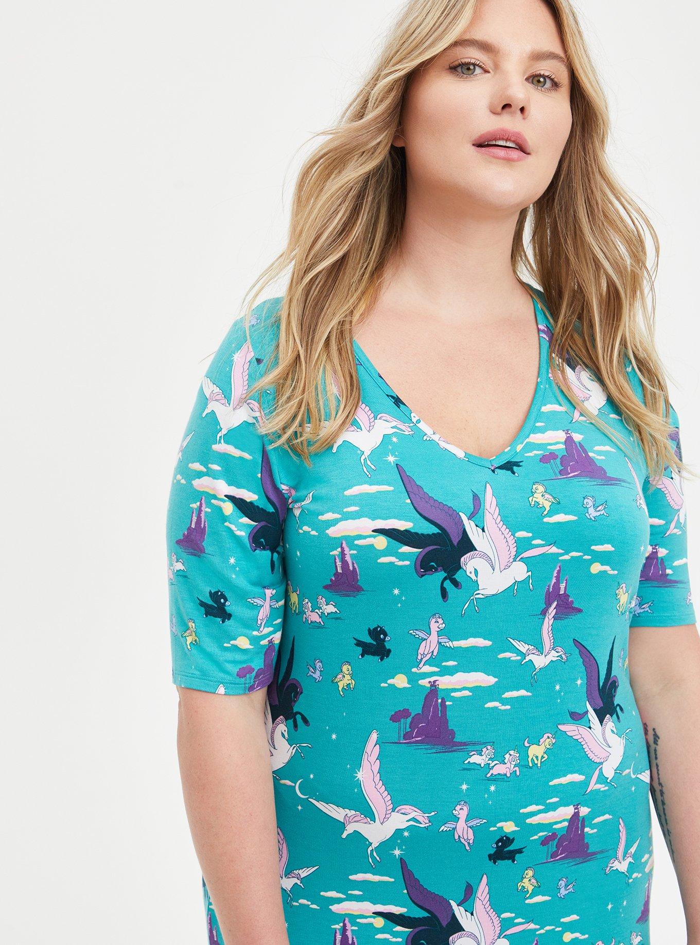 Plus Size - T-Shirt Dress - Disney Fantasia Pegasus Blue - Torrid
