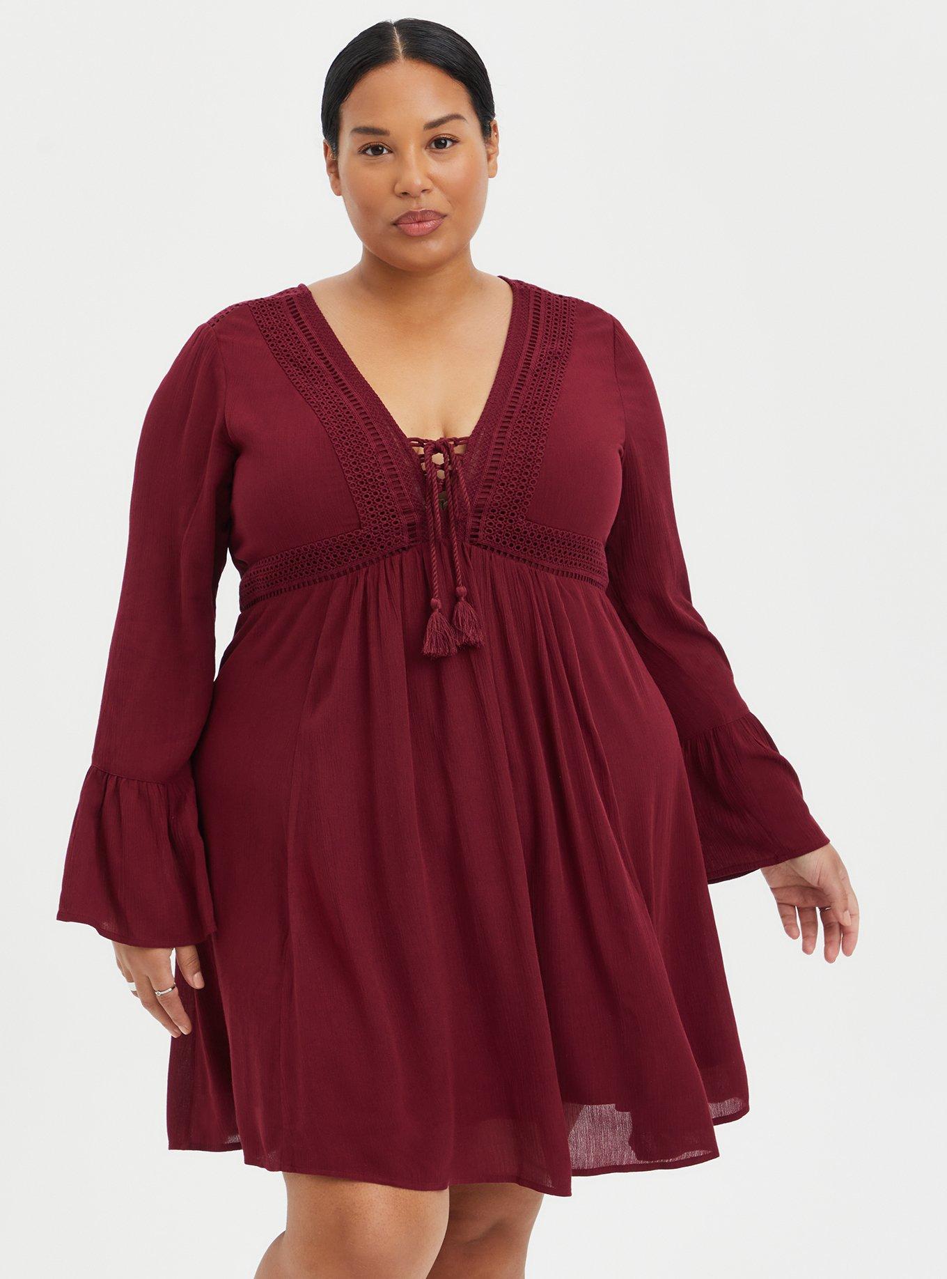 Plus Size - Warner Bros Wizard of Oz Mini Double Puff Sleeve Skater Dress -  Torrid