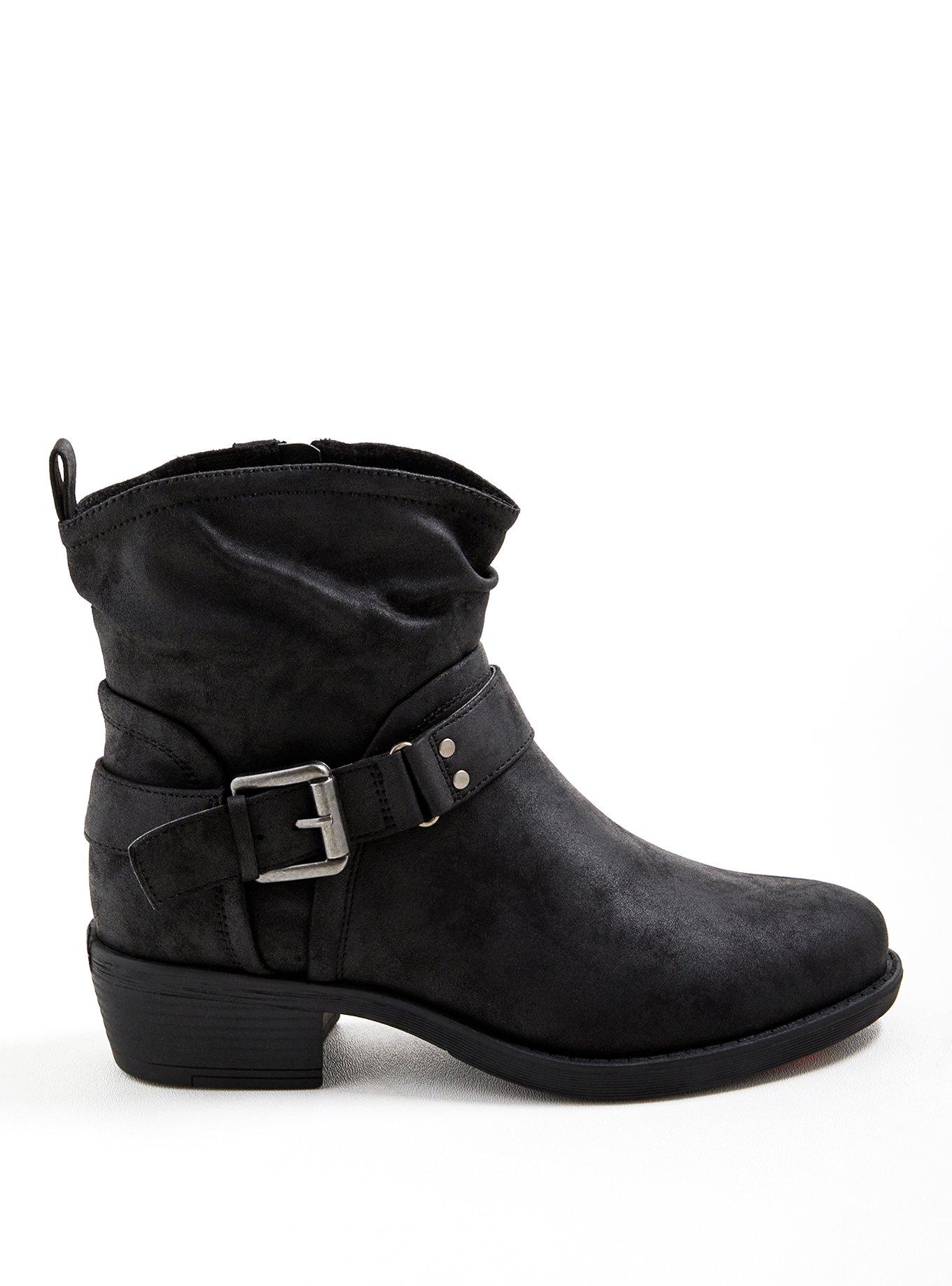 Plus Size - Slouchy Moto Boot (WW) - Torrid