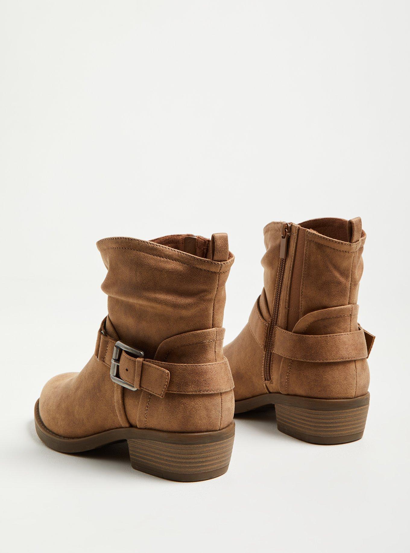 Slouchy store motorcycle boots