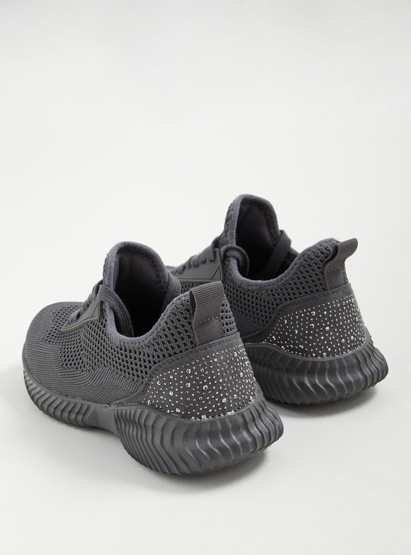 Plus Size Knit Active Sneaker (WW), GREY, alternate