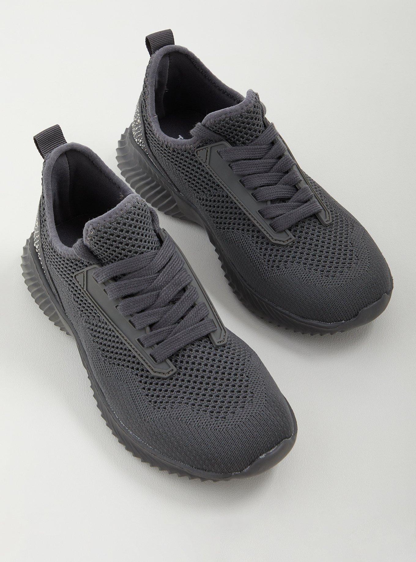 Plus Size Knit Active Sneaker (WW), GREY, alternate