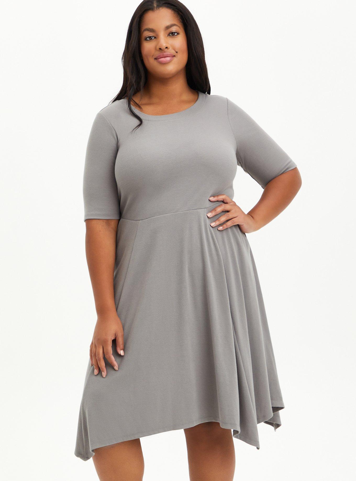 Midi hanky hem outlet dress