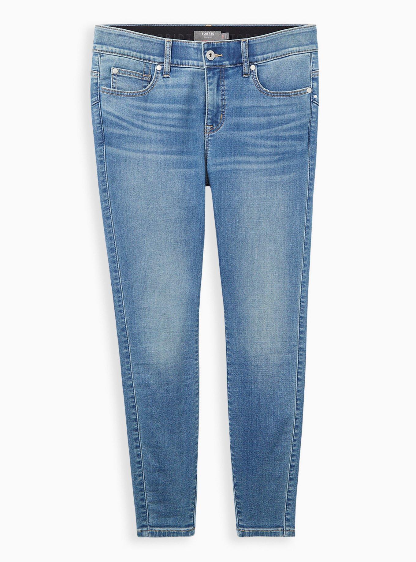 Plus Size Bombshell Skinny Knit Denim High-Rise Jean, , hi-res