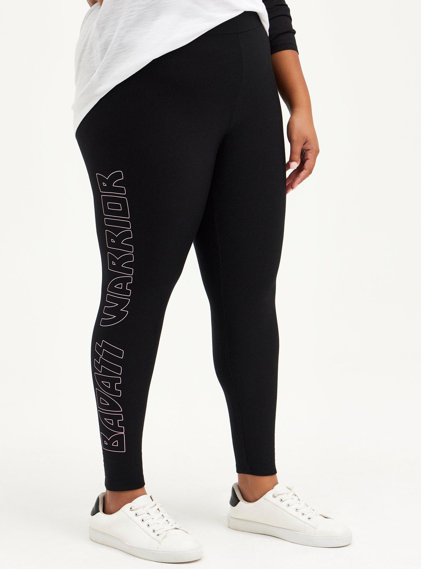 High Waisted Breast Cancer Leggings – Warrior Sisters