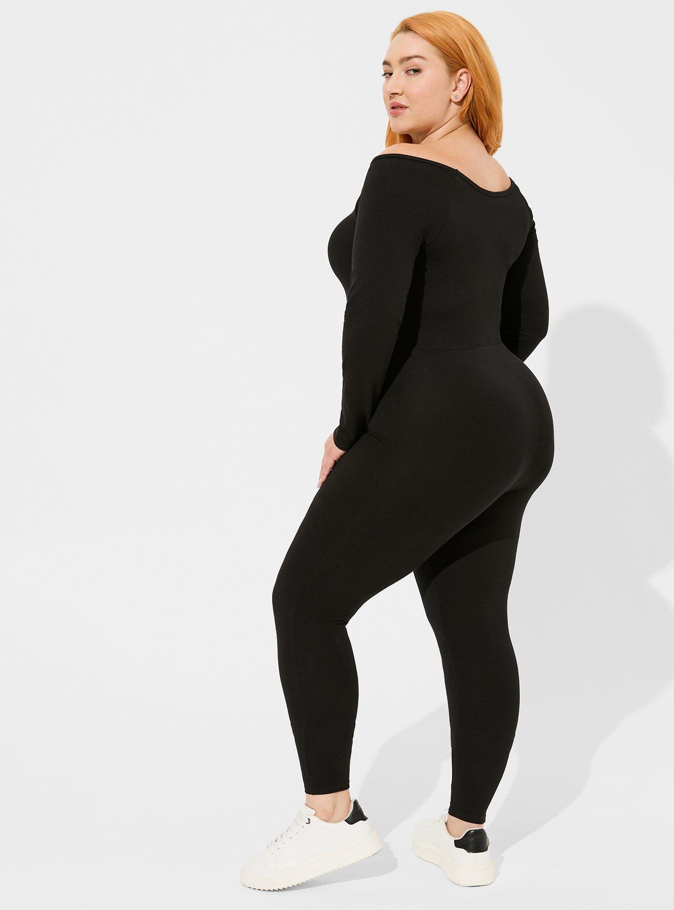 Premium Long Sleeve Catsuit - Black