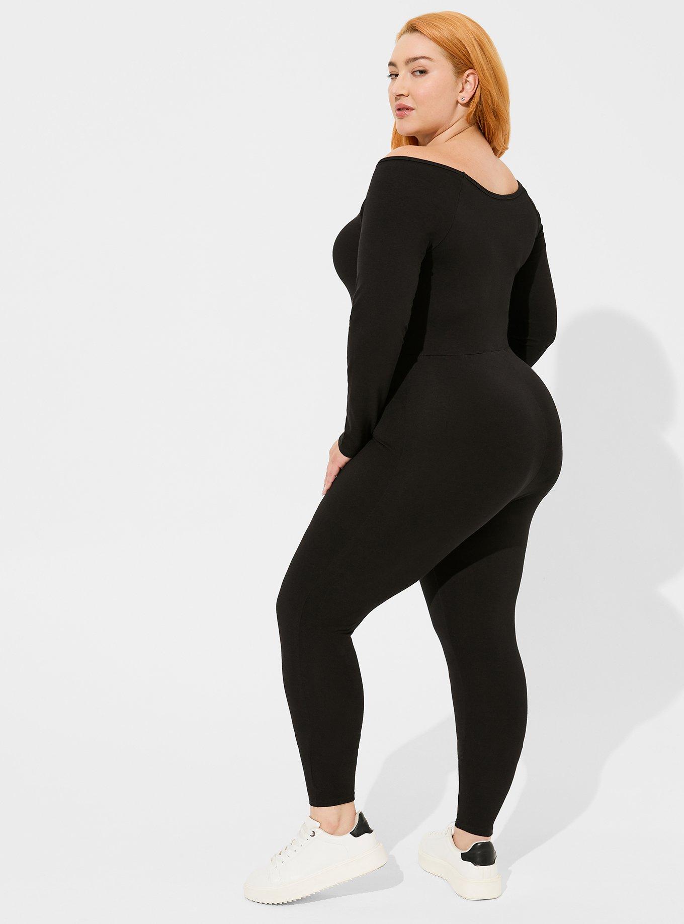 NWT Torrid Plus Size 3 22/24PREMIUM LEGGING FLOCKED CATSUIT