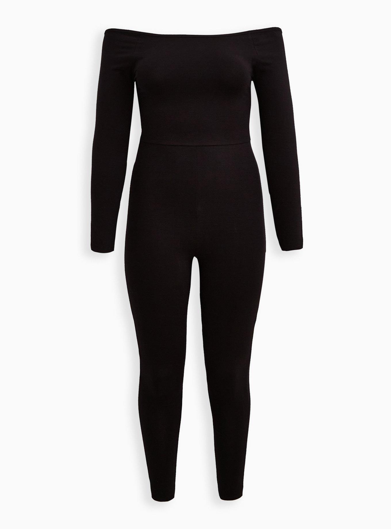 Premium Long Sleeve Catsuit - Black