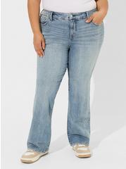 Plus Size Perfect Slim Boot Classic Denim Mid-Rise Jean, STRAIGHT UP, alternate