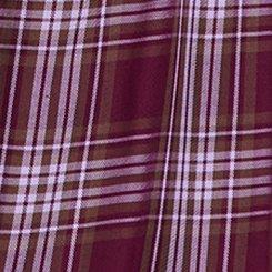 Lizzie Rayon Twill Button-Up Long Sleeve Shirt, BUNDLE UP PLAID, swatch