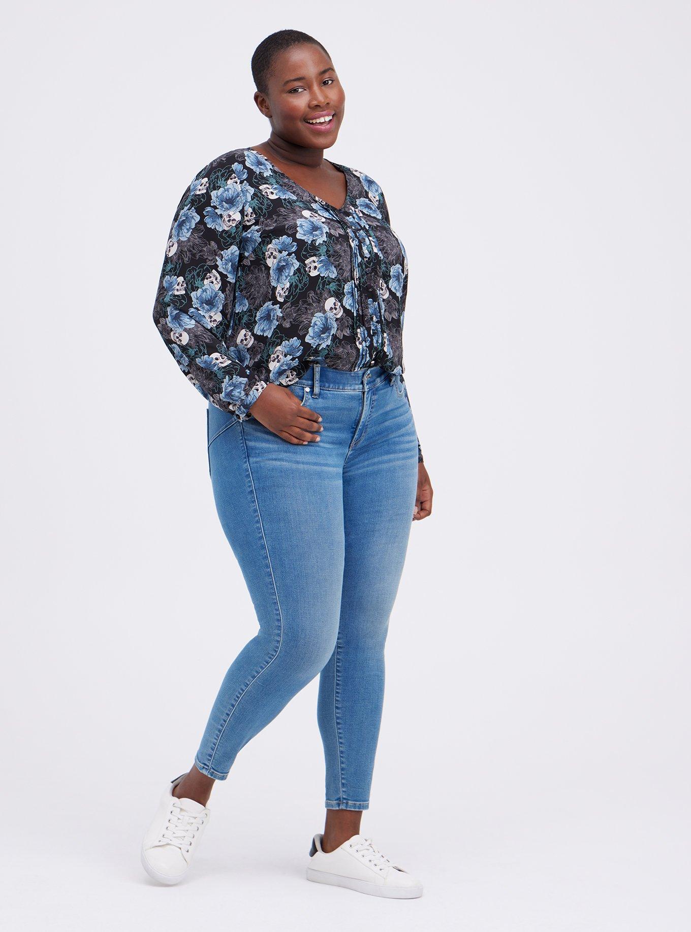 トップス Todayful Openshoulder Jacquard Blouse Plus Size - Georgette Pintuck Button-Front Blouse - Torrid
