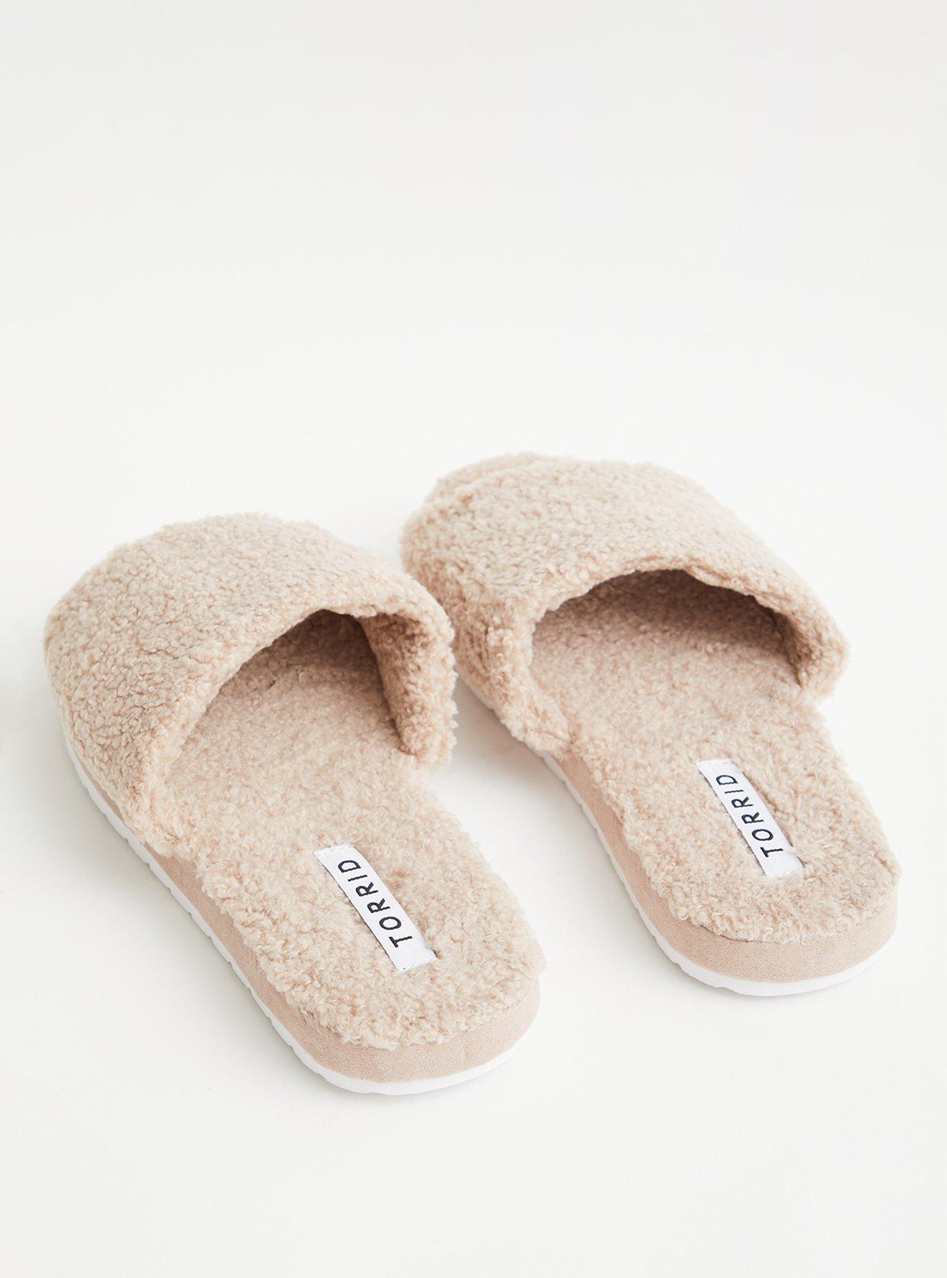 Shearling Slide Slipper (WW), BROWN LIGHT BROWN, alternate