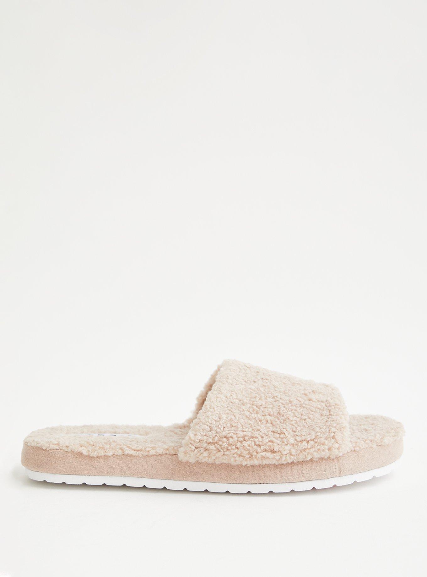Shearling Slide Slipper (WW), BROWN LIGHT BROWN, alternate