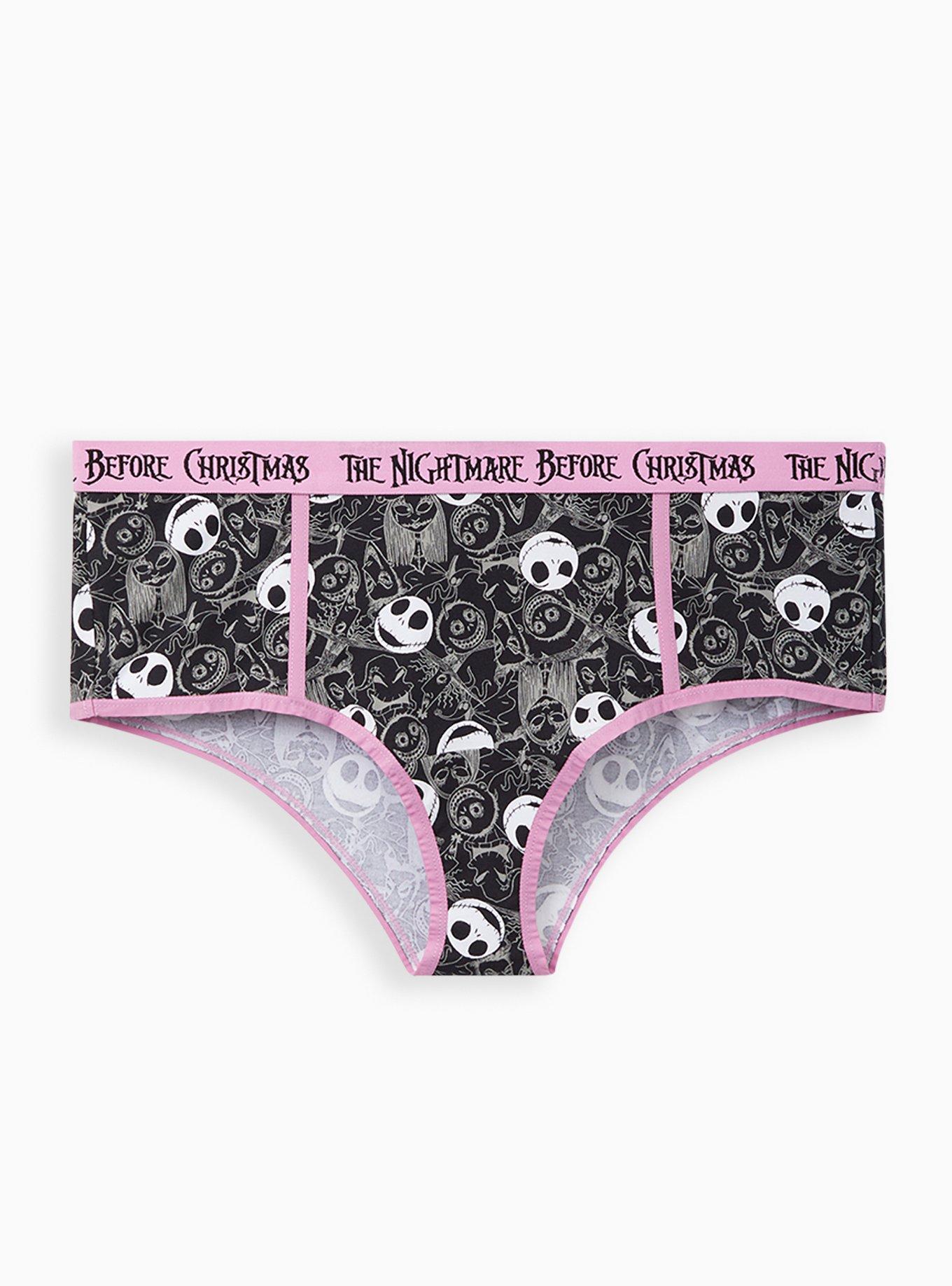 Cotton Essentials Lace-Trim Cheeky Panty in Multi & Pink