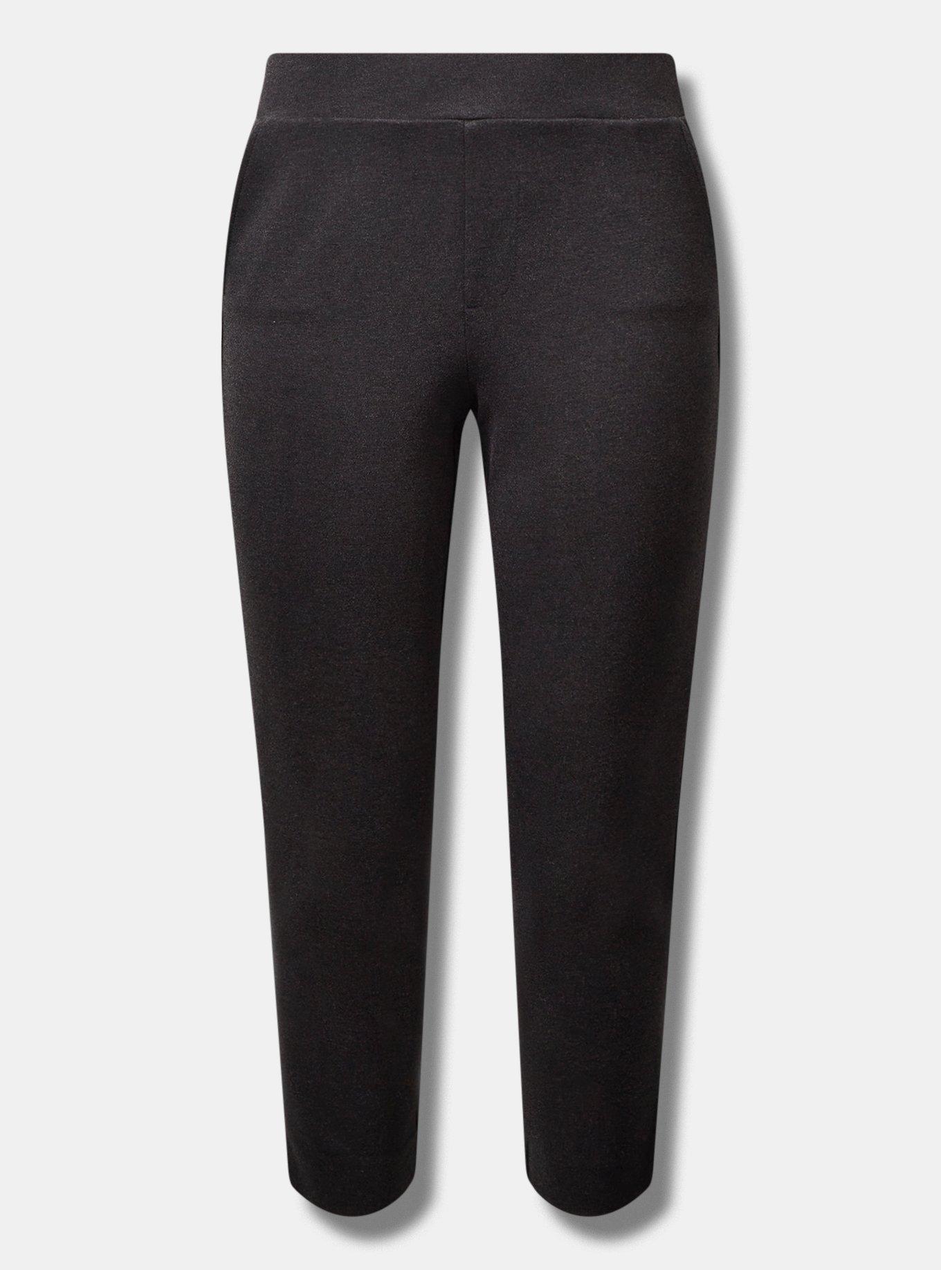 Pull-On Relaxed Taper Studio Luxe Ponte High-Rise Pant
