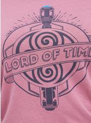 Top - Her Universe Dr. Who Lord Of Time Pink, MESA ROSA, alternate