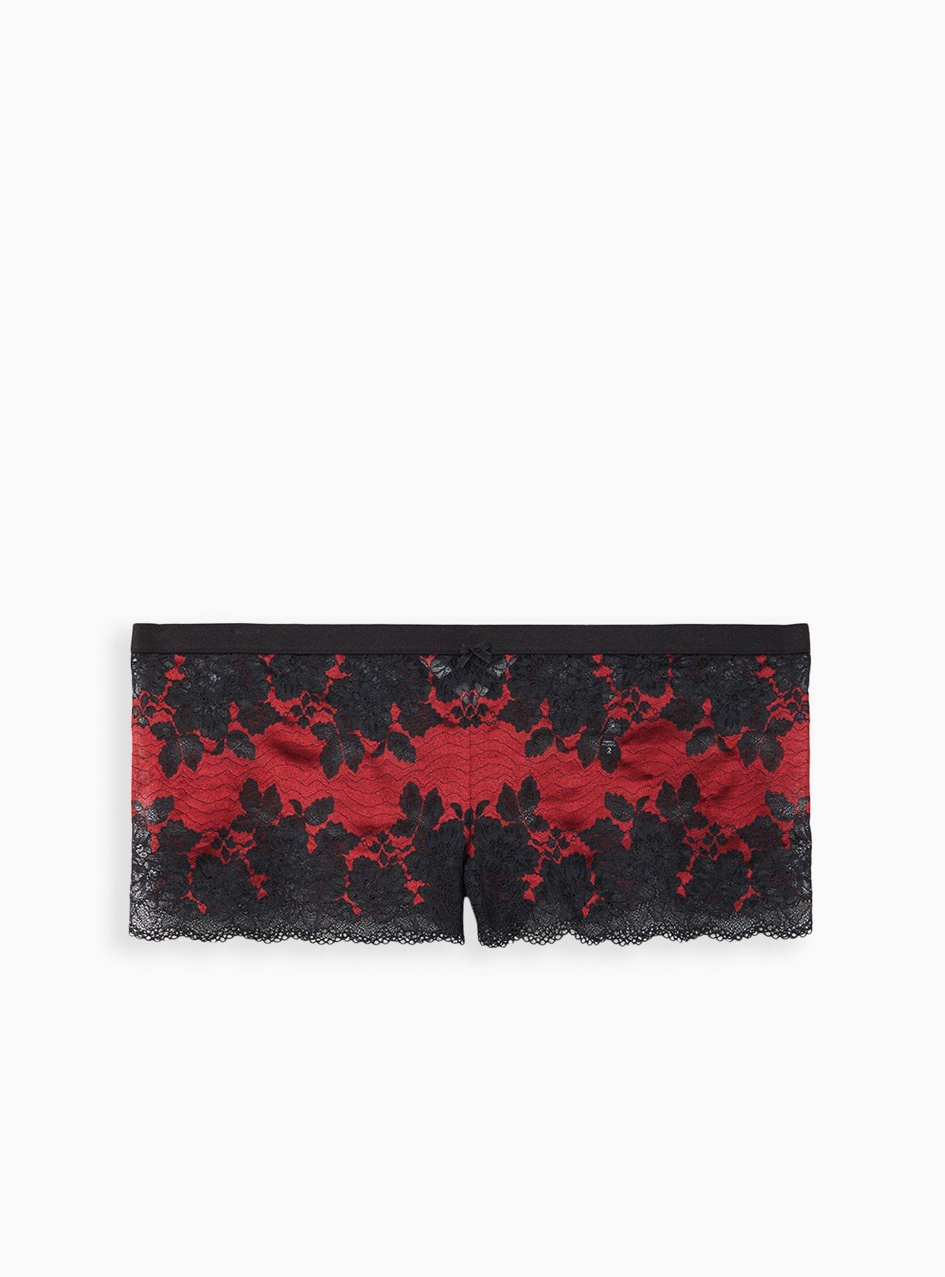 Two Tone Lace Mid-Rise Cheeky Panty