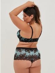 Two Tone Lace Mid-Rise Cheeky Panty, ISLAND PARADISE, alternate
