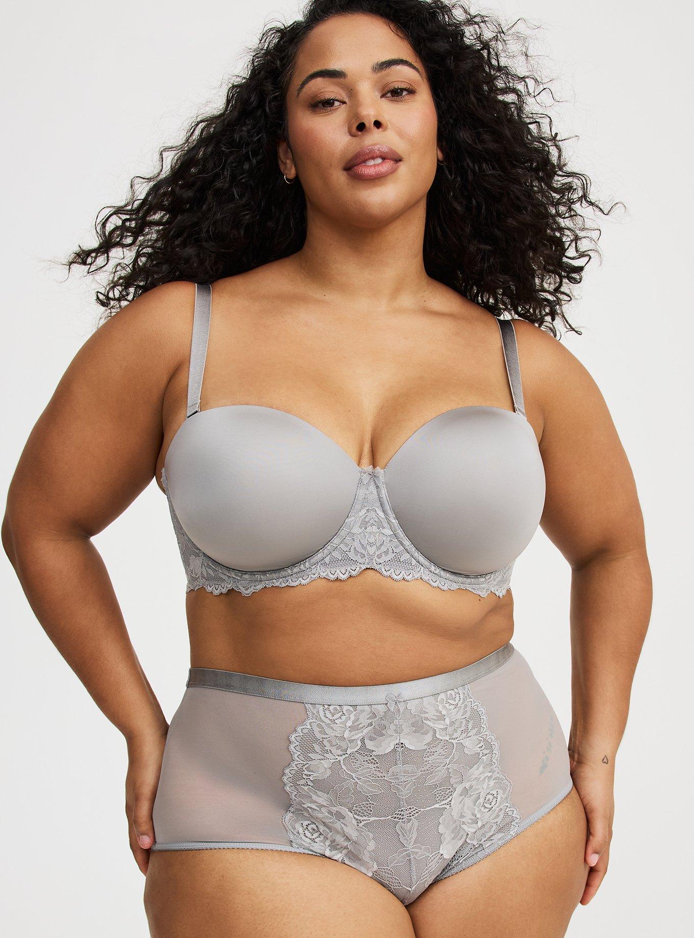 High-Rise Floral Lace Brief Panty