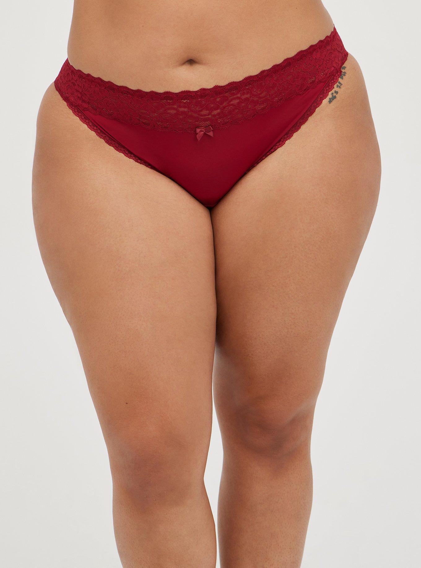 Torrid Bikini Skin Panties Black Lace Blur Rose 💜Floral Plus Underwear NWT  4 4x