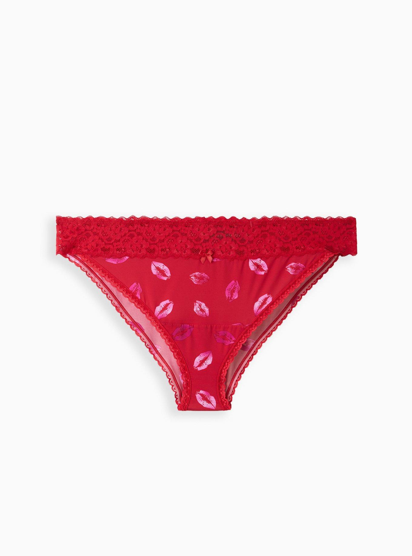Satin Hipster Panty Second Skin Red L