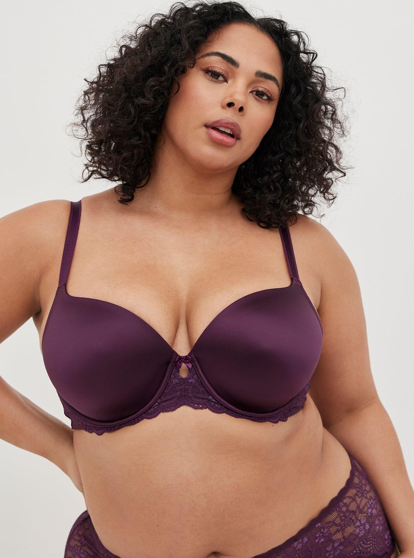 Women's Bra Non Padded Seamless Underwire Front Close Bra Plus Size (Color  : Light purple, Size : 40G) : : Clothing, Shoes & Accessories