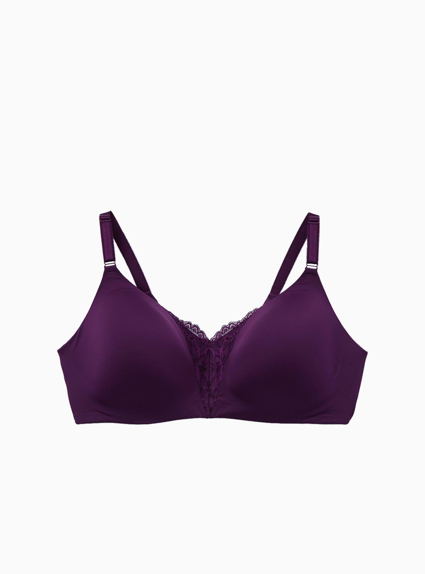 Plus Size Dream Wire-Free Bra, PLUM PURPLE, hi-res