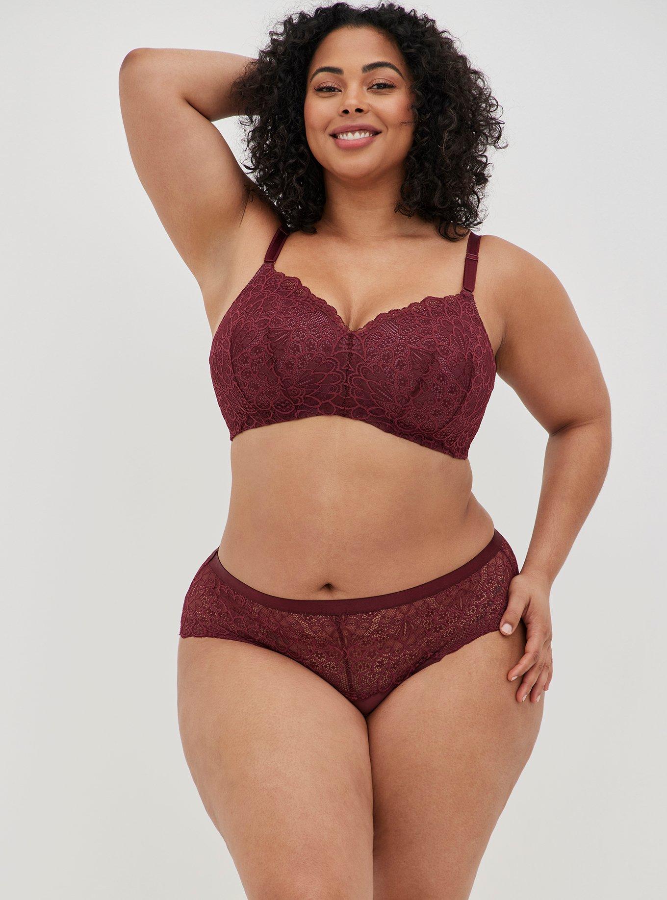 Plus Size - Full-Coverage Unlined Lace Straight Back Bra - Torrid