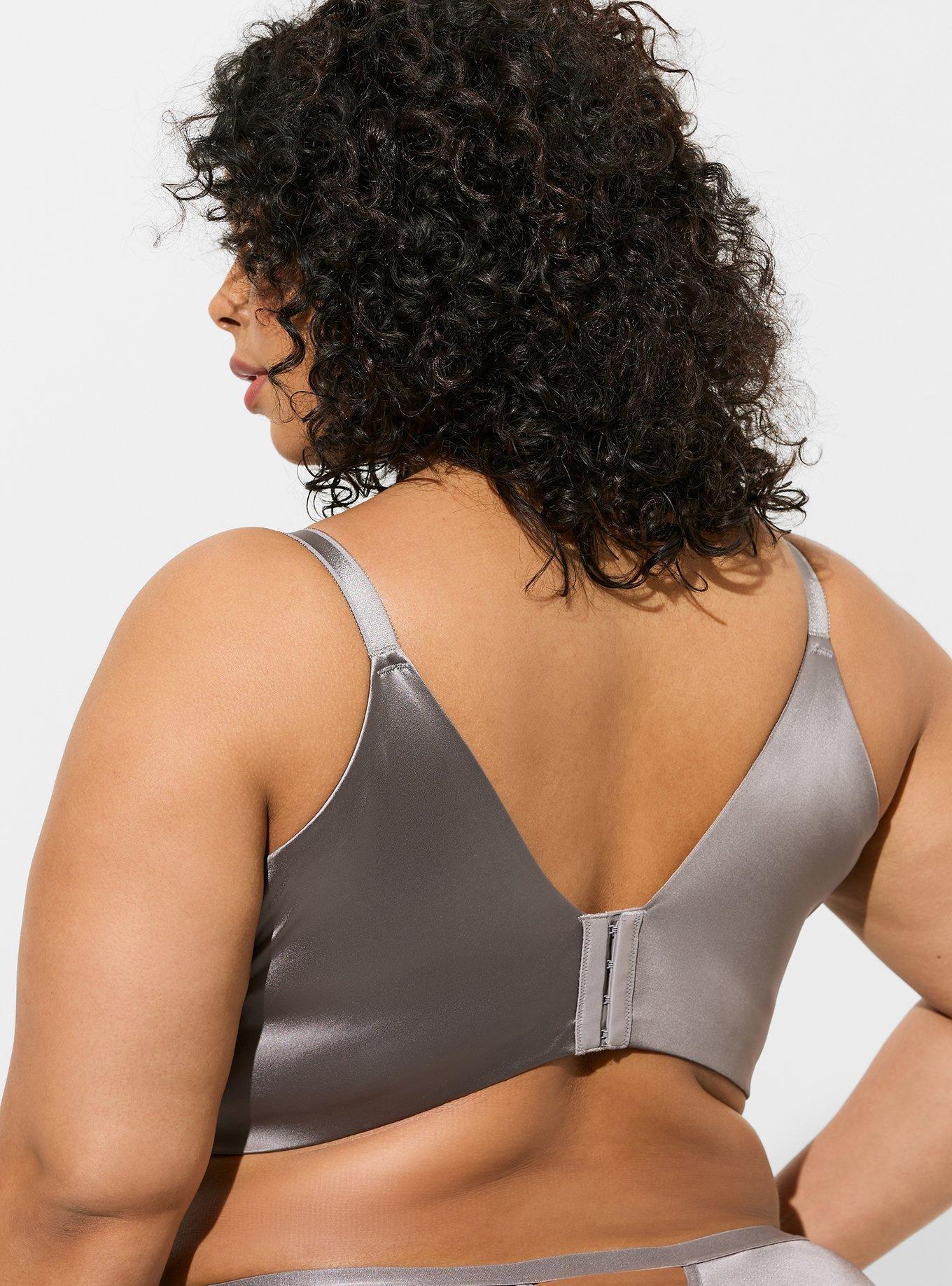 TORRID PUSH-UP WIRE-FREE BRA - GREY WITH 360° BACK