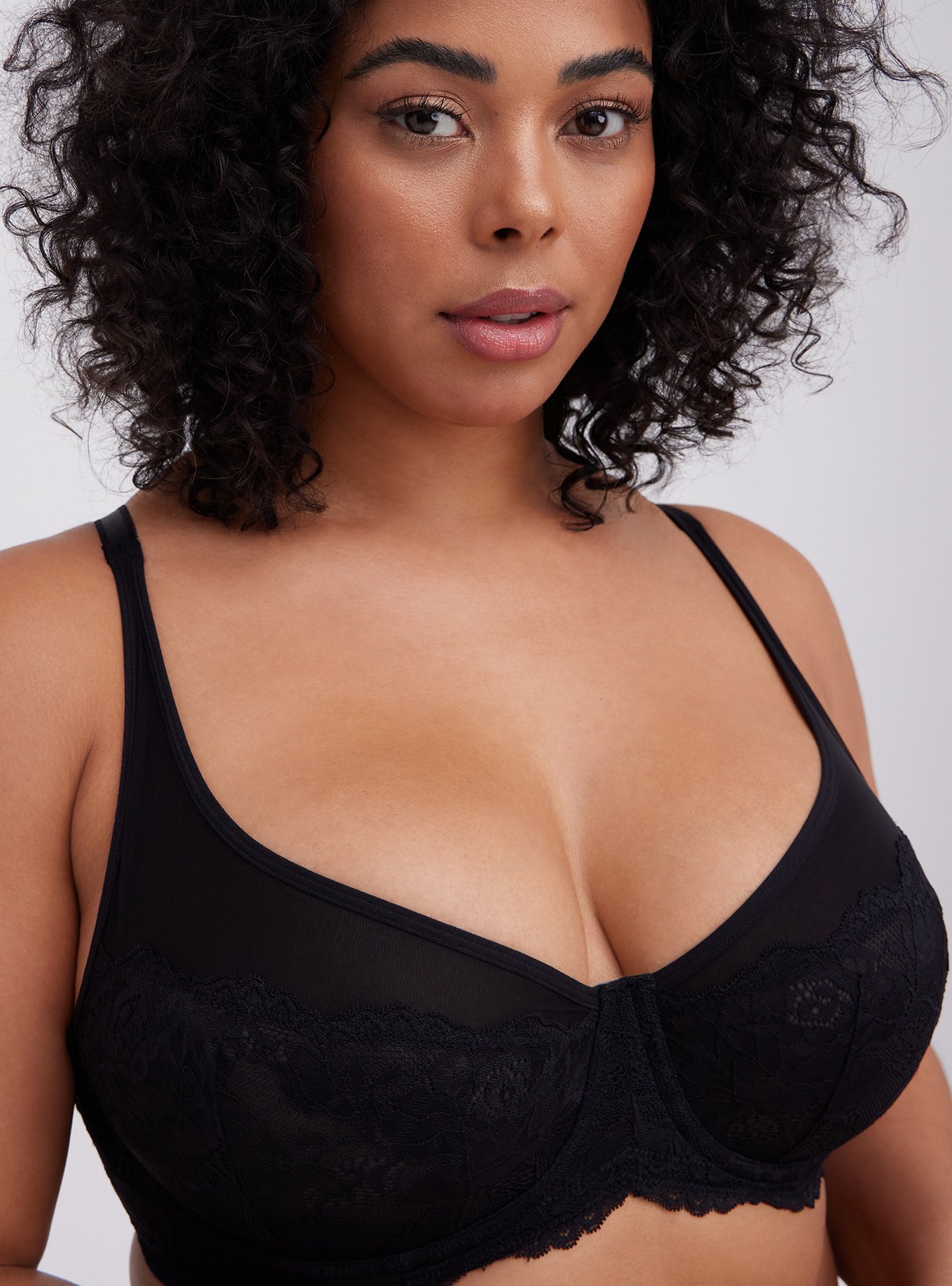 Balconette Unlined Bra, RICH BLACK, alternate