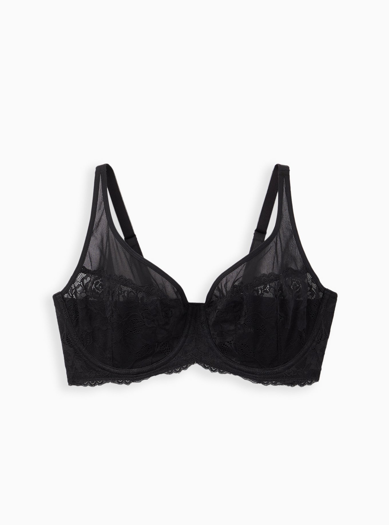 Balconette Unlined Bra, RICH BLACK, hi-res