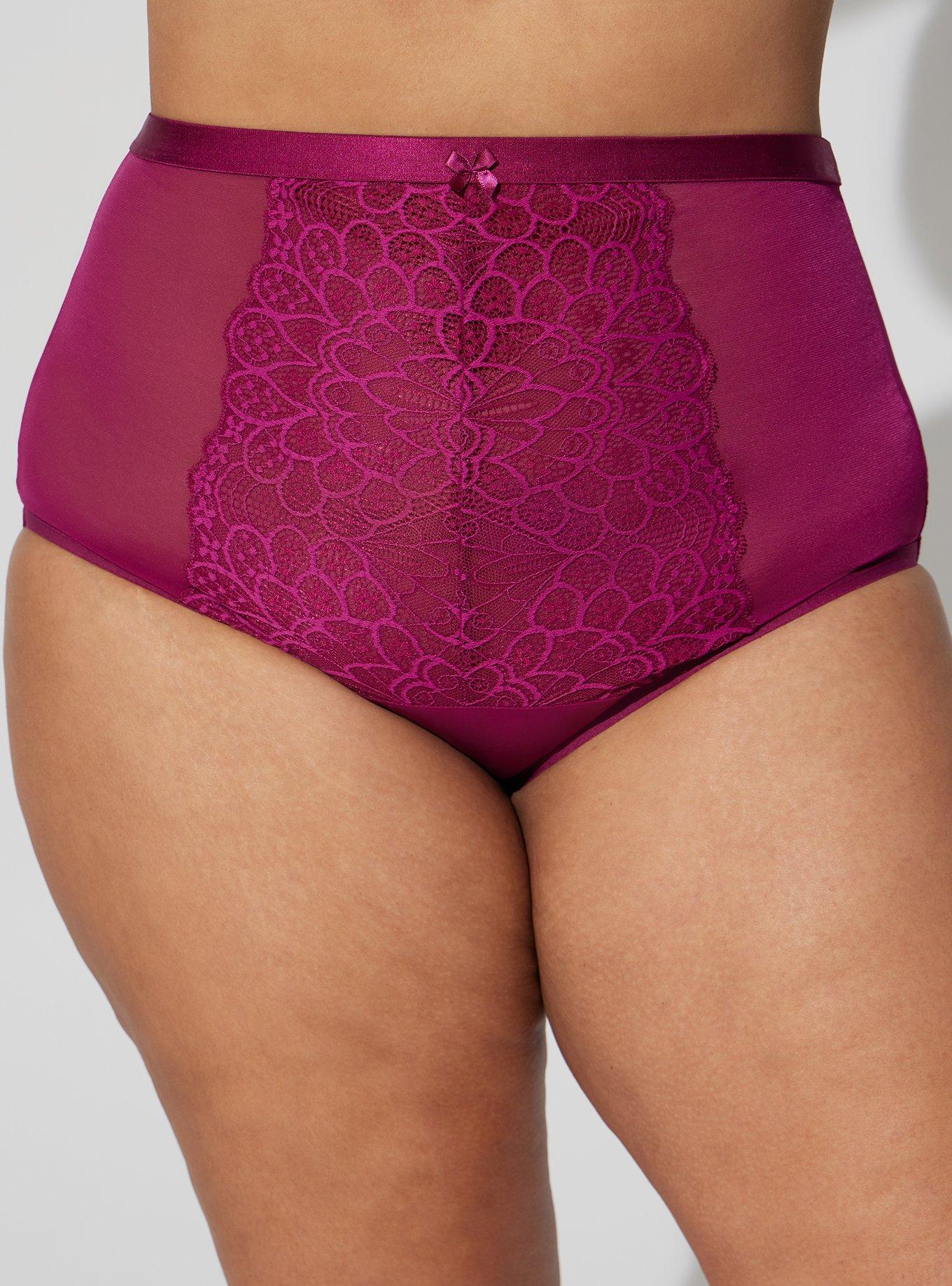 Peacock Lace High Waisted Knickers