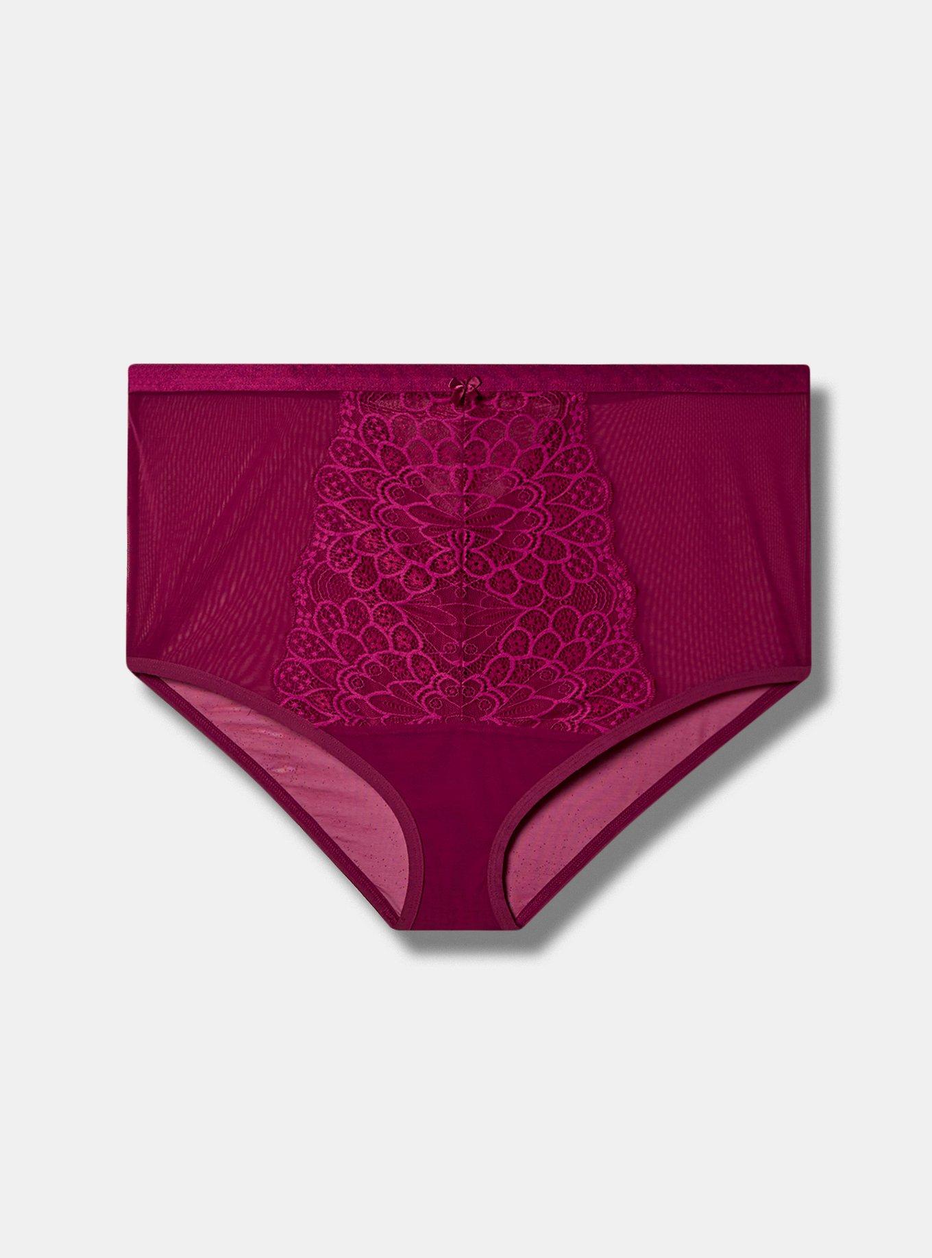 Peacock Lace High Waisted Knickers, Ethical & Sustainable Lingerie