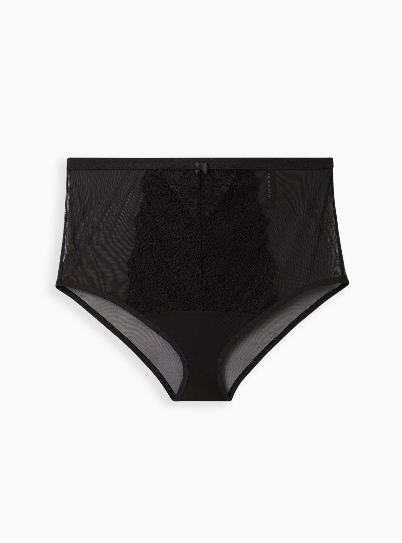 Plus Size Peacock Lace HighRise Brief Keyhole Panty Torrid