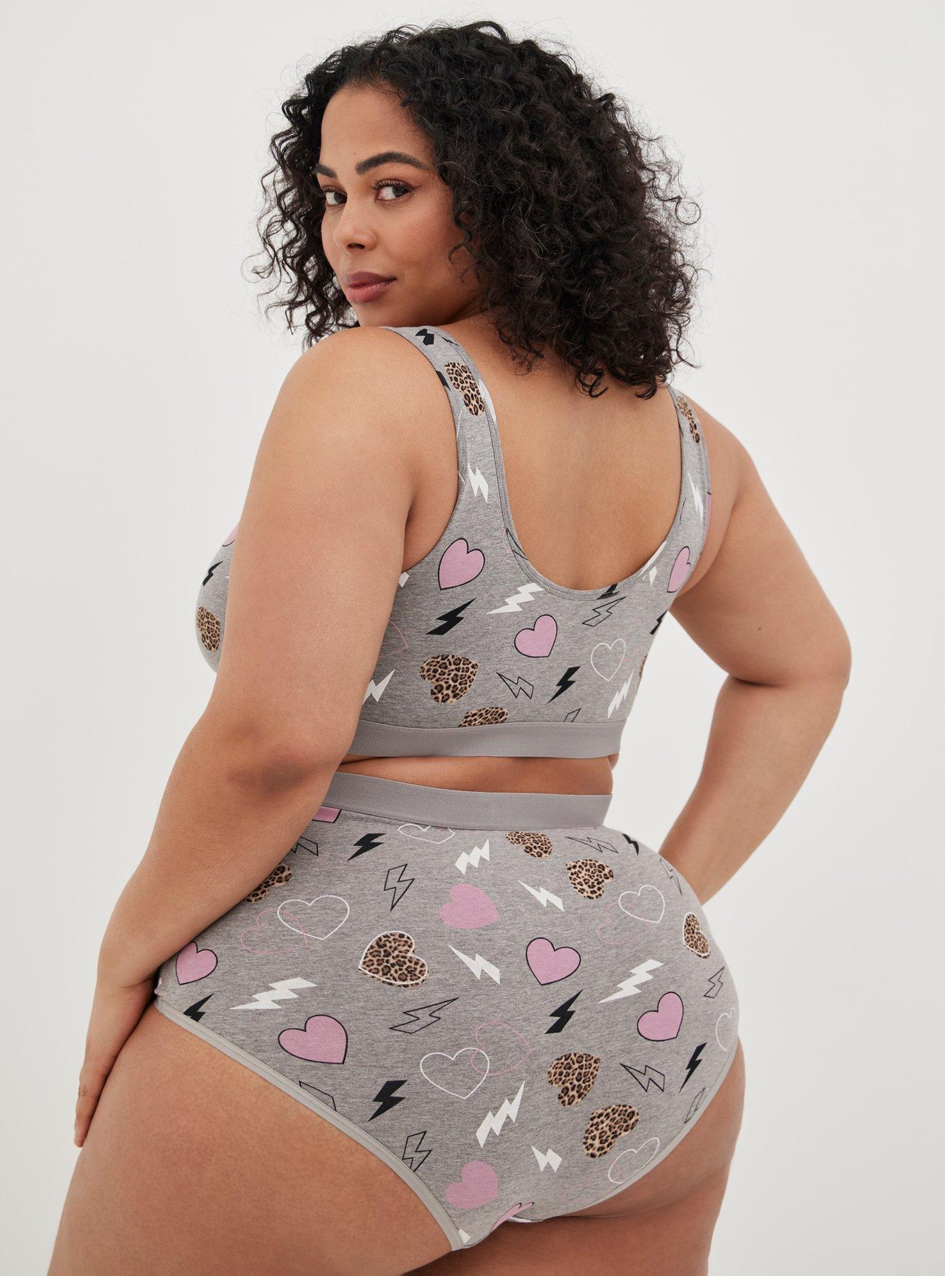 Cotton High-Rise Cheeky Panty, GREY HEARTS BOLTS, alternate
