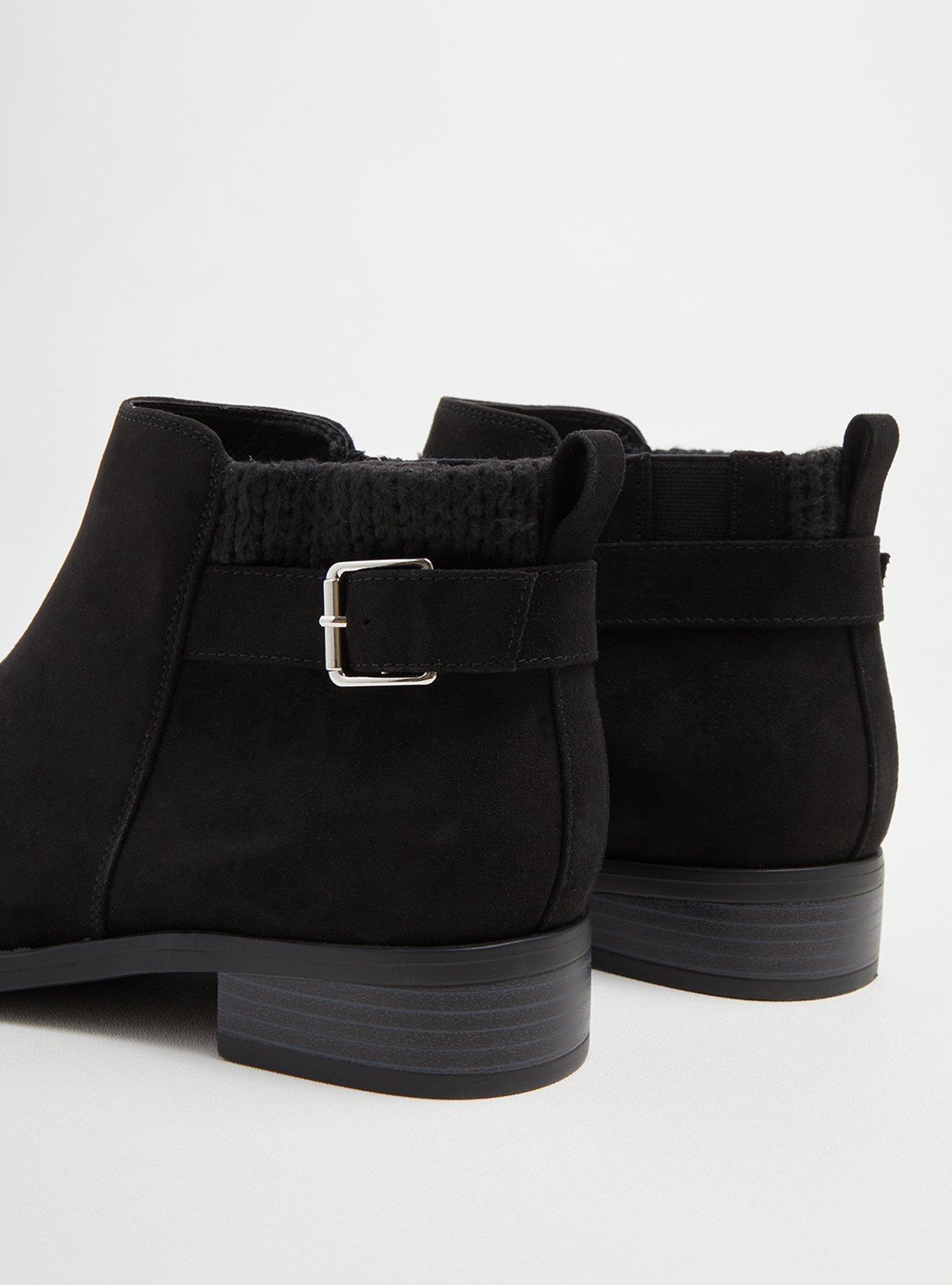 Plus Size Sweater Bootie (WW), BLACK, alternate