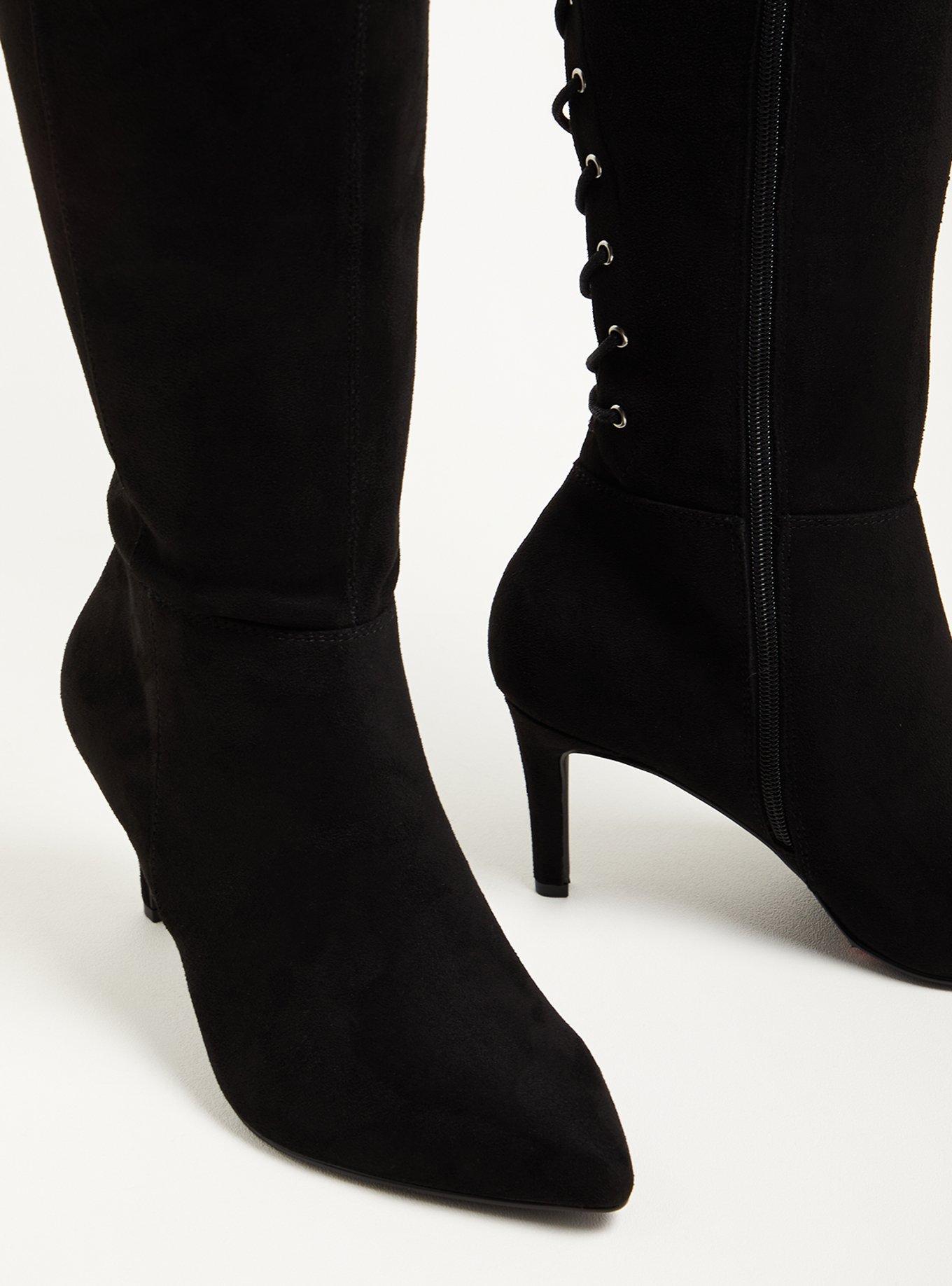 Stiletto Over The Knee Boot (WW), BLACK, alternate