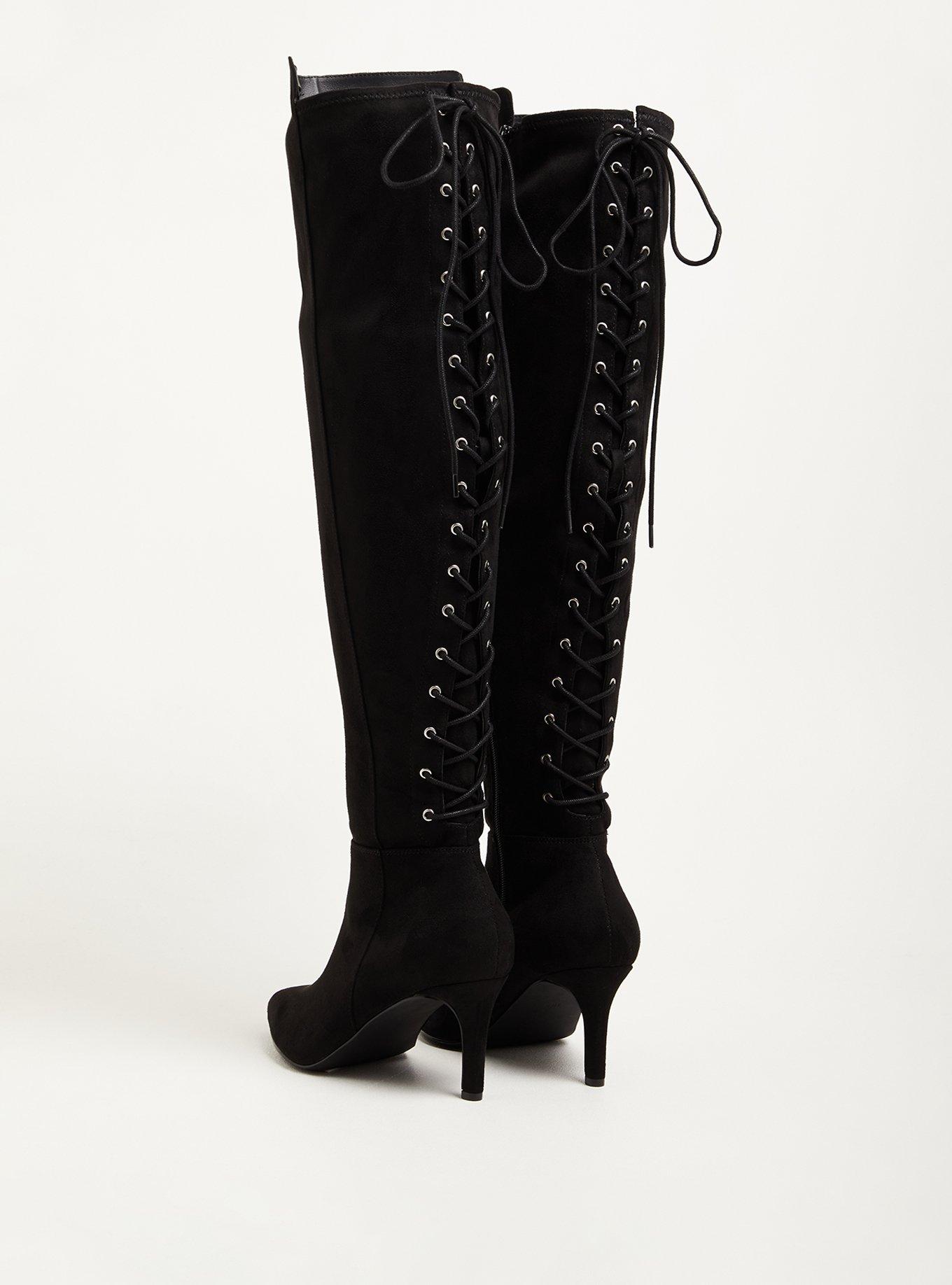 Stiletto Over The Knee Boot (WW), BLACK, alternate