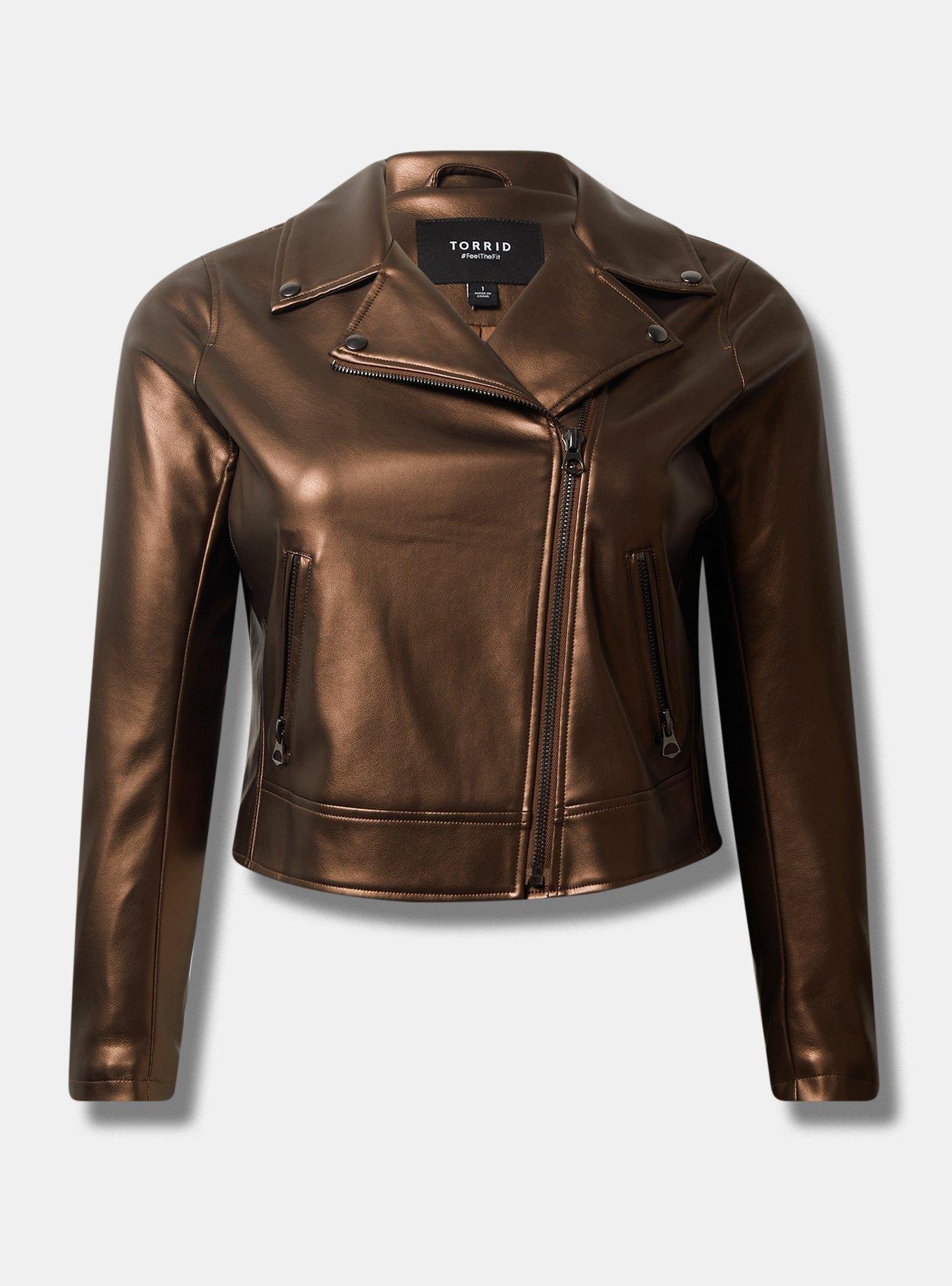Max Studio Asymmetrical Faux Fur Cozy Moto Jacket
