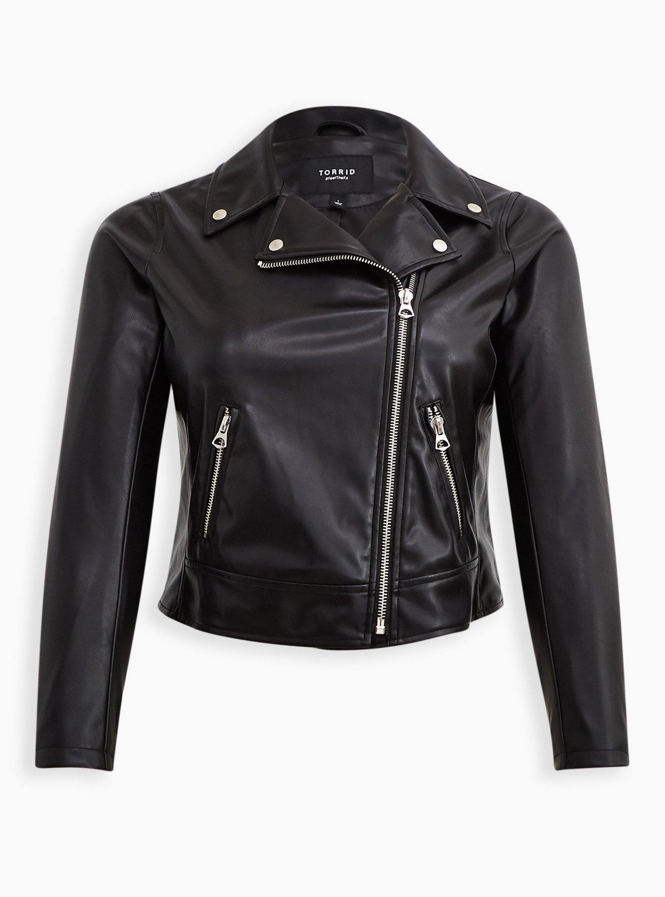 Where to Buy Real Leather Moto Jackets in Plus Size – Curvily
